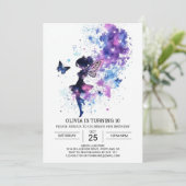 Etherische Sprookje Verjaardag Kaart (Staand voorkant)