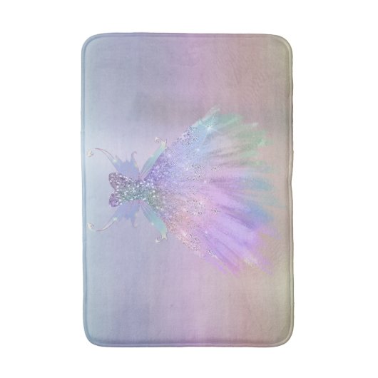 etherische sprookjesachtige vleugeljurk | Rainbow  Badmat (Voorkant Verticaal)