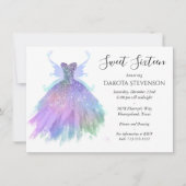 etherische sprookjesjurk | Rainbow Ombre Pastel Sh Kaart (Voorkant)