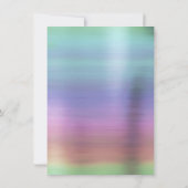 etherische sprookjesjurk | Rainbow Ombre Pastel Sh Kaart (Achterkant)