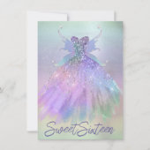 etherische sprookjesjurk | Rainbow Ombre Pastel Sh Kaart (Voorkant)