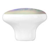 etherische sprookjesjurk | Rainbow Ombre Pastel Sh Keramische Knop (Zijkant)