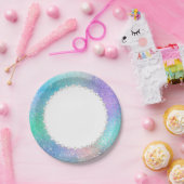 etherische sprookjesjurk | Rainbow Ombre Pastel Sh Papieren Bordje (Feest)