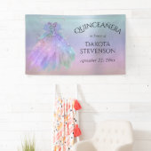 etherische sprookjesjurk | Rainbow Ombre Pastel Sh Spandoek (Insitu)