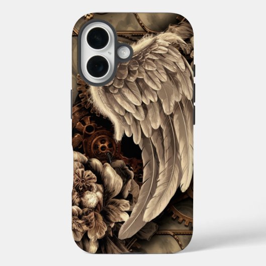 Etherische Steampunk Wings, Gears en Blooms Case-Mate iPhone Case (Achterkant)
