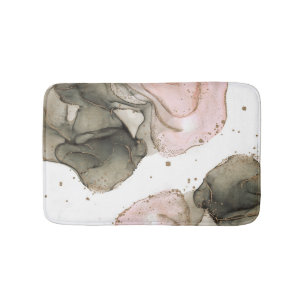 Etherische Stemming Roze Zwart Goud Inkt Fantasie  Badmat