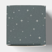 etherische Sterrennacht hemelse Blauwgroen hemel Bedankdoosjes (Bovenkant)
