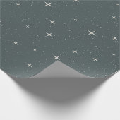 etherische Sterrennacht hemelse Blauwgroen hemel Cadeaupapier (Hoek)