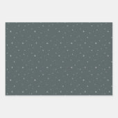 etherische Sterrennacht hemelse Blauwgroen hemel Inpakpapier Vel (Voorkant 3)