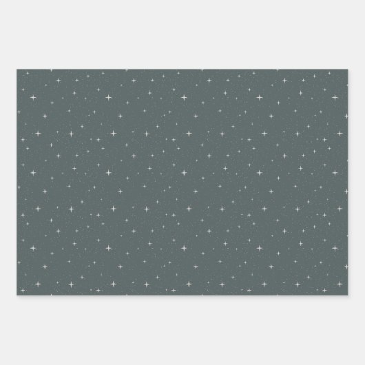 etherische Sterrennacht hemelse Blauwgroen hemel Inpakpapier Vel (Voorkant 3)