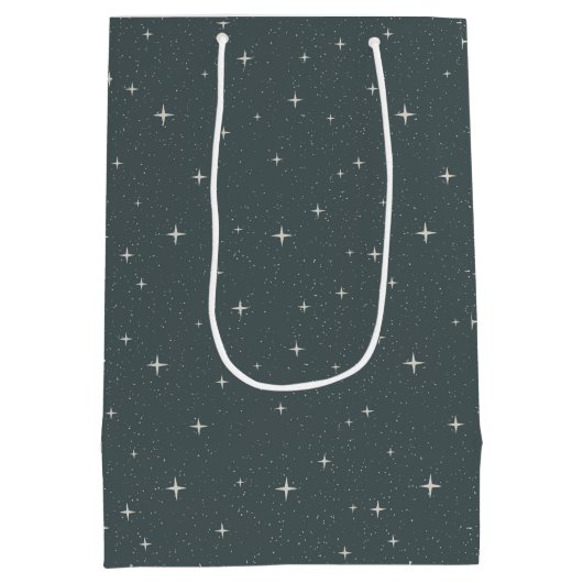 etherische Sterrennacht hemelse Blauwgroen hemel Medium Cadeauzakje (Achterkant)