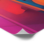 Etherische Straling: Een Symfonie van Kleuren Poster (Hoek)