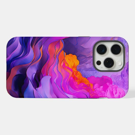 "etherische stromen" iPhone hoesje (Achterkant horizontaal)
