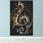 Etherische symfonie canvas afdruk (Insitu (Houten vloer))