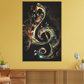 Etherische symfonie canvas afdruk (Insitu (Woonkamer))