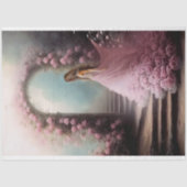 Etherische trap Elegante vrouw portret kunst Tissuepapier (Voorkant)