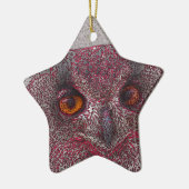 Etherische Uil Keramisch Ornament (Links)