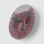 Etherische Uil Ronde Klok (Hoek)