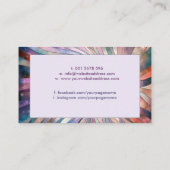 ETHERISCHE VERBINDING - Kosmische energiestroom Visitekaartje (Achterkant)