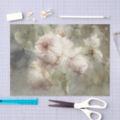 Etherische, Verbluffende Roze en Witte Rozen Schil Tissuepapier (Craft)