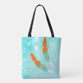 etherische veren tote bag (Achterkant)