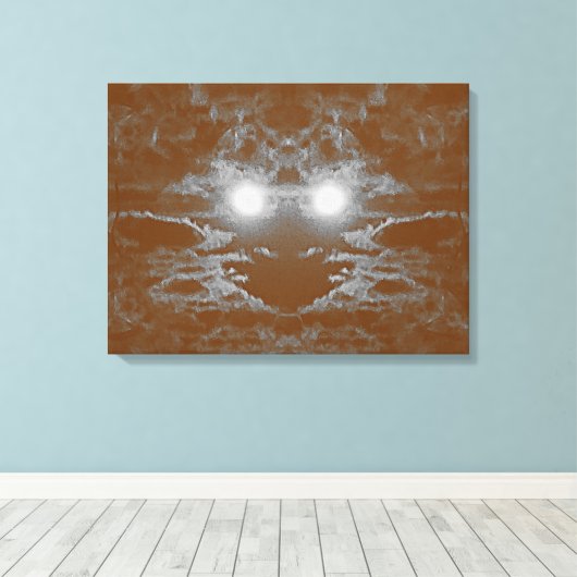 Etherische Visage: Restanten van de tijd Canvas Afdruk (Insitu (Houten vloer))