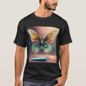 "Etherische vleugels: Levendig vlinder design T-sh T-shirt (Voorkant)