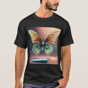 "Etherische vleugels: Levendig vlinder design T-sh T-shirt