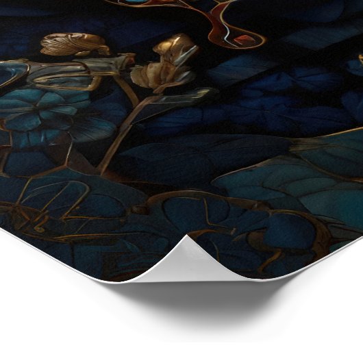 Etherische vleugels - Vlinder digitale kunst Poster (Hoek)