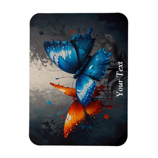 Etherische vlinder dans werkruimte magneet (Verticaal)