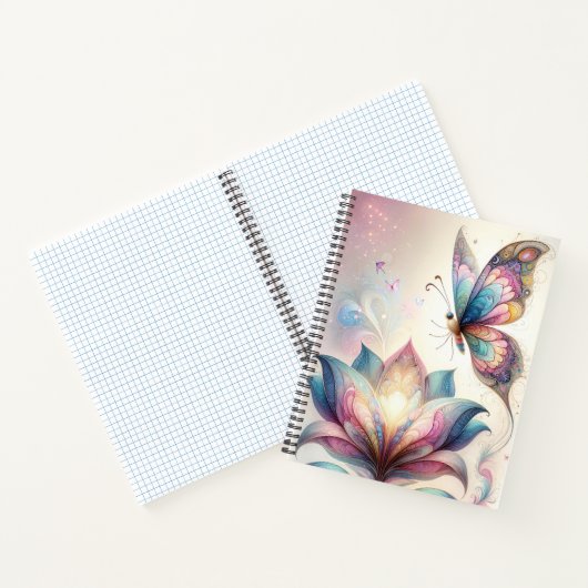 Etherische vlinder Notitieboek (Binnen)