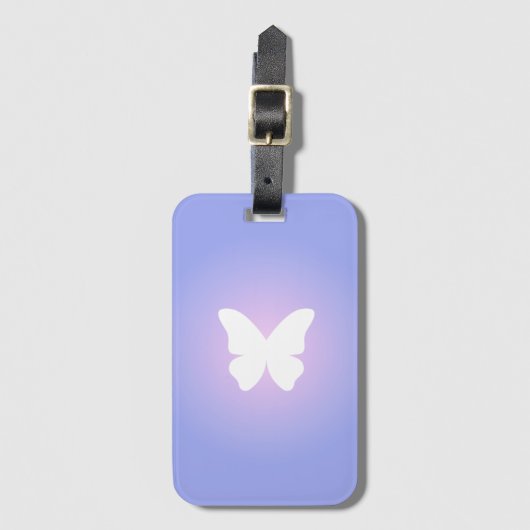 etherische vlindergloed bagagelabel (Voorkant (verticaal))