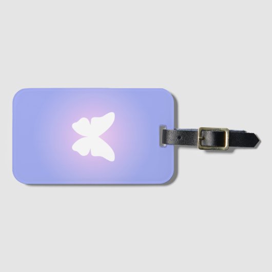 etherische vlindergloed bagagelabel (Voorkant (horizontaal))