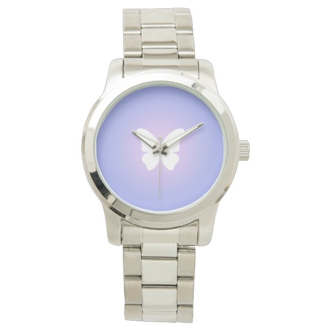etherische vlindergloed horloge (Voorkant)