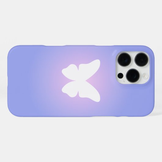 etherische vlindergloed iPhone hoesje (Achterkant horizontaal)