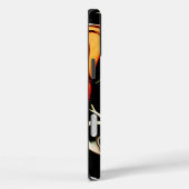 Etherische Vloeiendheid | Zwart, Cyaan & Wit Abstr Case-Mate iPhone Case (Achterkant / Rechts)