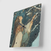 etherische vrouw wandklok (Hoek)
