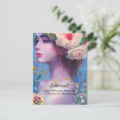 Etherische vrouwen, Geestengids, Engel, Fee Briefkaart (Staand voorkant)