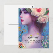 Etherische vrouwen, Geestengids, Engel, Fee Briefkaart (Voorkant / Achterkant)
