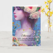 Etherische vrouwen, Geestengids, Engel, Fee Kaart (Gele Bloem)