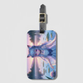 Etherische Water Anime Catgirl Bagagelabel (Voorkant (verticaal))