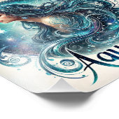 etherische waterman-zodiak foto afdruk (Hoek)