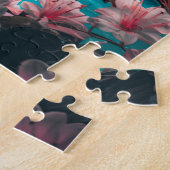 Etherische waterval in de lente legpuzzel (Zijkant)