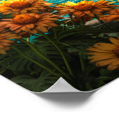 Etherische waterval in de lente poster (Hoek)