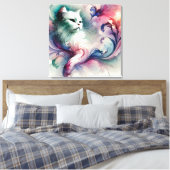 etherische Waterverf Canvas Afdruk (Insitu (Slaapkamer))