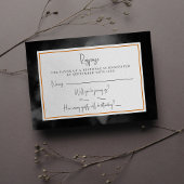 ETHERISCHE Waterverf Dark Moody Halloween bruiloft RSVP Kaartje