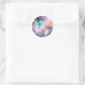 ETHERISCHE Waterverf Galaxy Dreamy Cosmic Ronde Sticker (Tas)