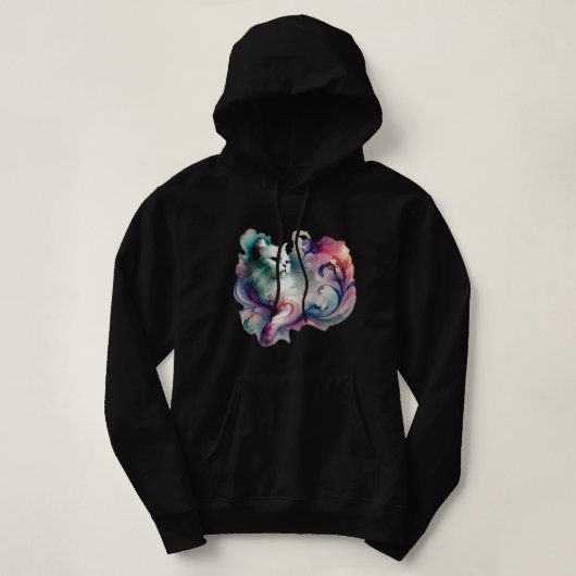 etherische Waterverf Hoodie (Design voorkant)