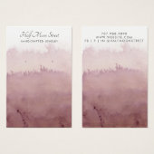 Etherische Waterverf Oorbel Sieraden Display Kaart (Voorkant /achterkant)