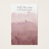 Etherische Waterverf Oorbel Sieraden Display Kaart (Voorkant)